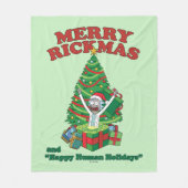 リックとモティ | Portal Rick メリー Rickmas フリースブランケット (正面)