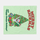 リックとモティ | Portal Rick メリー Rickmas フリースブランケット (正面(横))