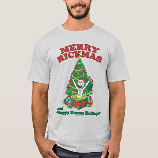 リックとモティ | Portal Rick メリー Rickmas Tシャツ (正面)