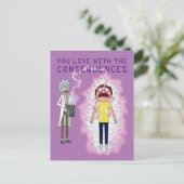 リックとモルティ™ |あなたは結果と共に生きる インビテーションポストカード (スタンド正面)