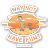 リックとモルティ™ |おもしろいがない理由 シール (正面)