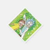 リックとモルティ™ |これを見る スタンダードカクテルナプキン (角)