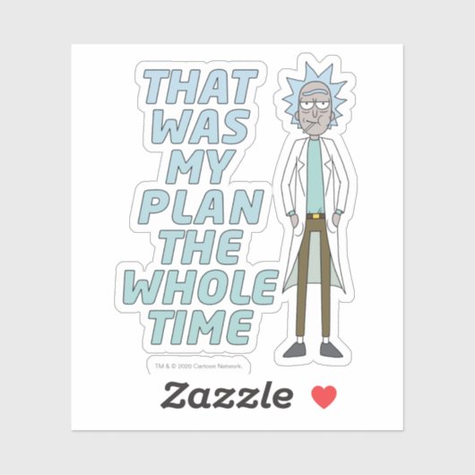 リックとモルティ™ |ずっと私の計画だった シール (シート)