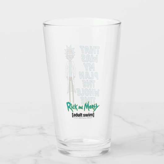 リックとモルティ™ |ずっと私の計画だった タンブラーグラス (裏面)