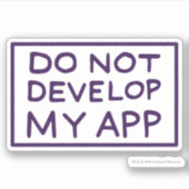 リックとモルティ™ |アプリを開発しない シール (正面)