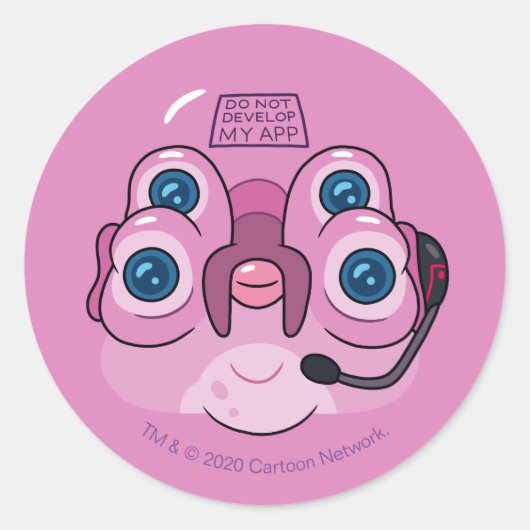 リックとモルティ™ |アプリを開発しない ラウンドシール (正面)