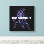 リックとモルティ™ |キラキラのリックとモティー キャンバスプリント (インサイチュ (ウッドフロア))