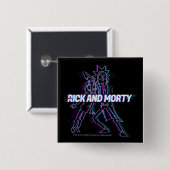 リックとモルティ™ |キラキラのリックとモティー 缶バッジ (正面&裏面)