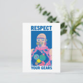 リックとモルティ™ |ギアを尊重 インビテーションポストカード (スタンド正面)