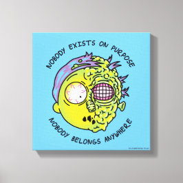 リックとモルティ™ |スタイル化されたモーティフライ引用文 キャンバスプリント