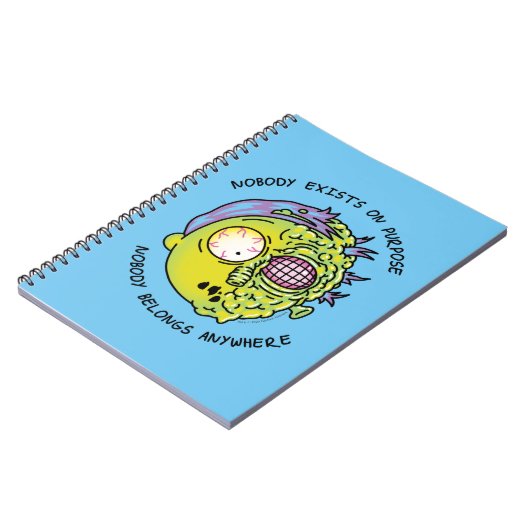 リックとモルティ™ |スタイル化されたモーティフライ引用文 ノートブック (左側)