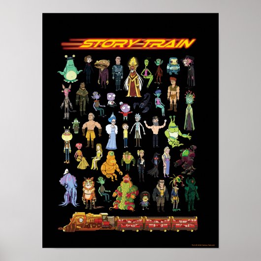 リックとモルティ™ |ストーリートレイン ポスター (正面)