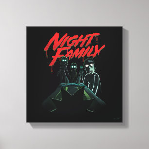 リックとモルティ™   ナイトファミリー キャンバスプリント