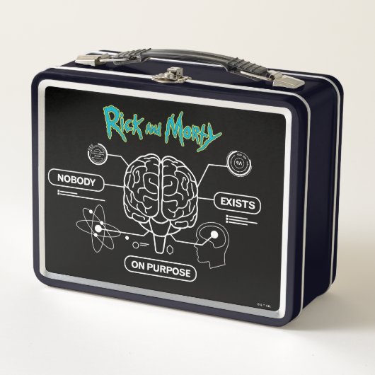 リックとモルティ™ | バックアップブレインのダウンロード メタルランチボックス (正面)