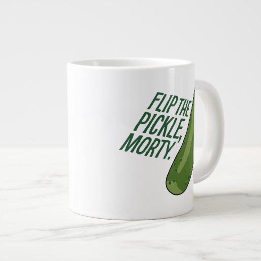 リックとモルティ™ |ピックルを反転 ジャンボコーヒーマグカップ (正面右)