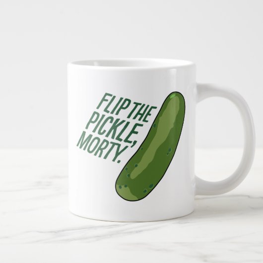 リックとモルティ™ |ピックルを反転 ジャンボコーヒーマグカップ (右)