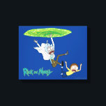 リックとモルティ™ |ポータルから落ちる キャンバスプリント<br><div class="desc">リックとモティ秋はポータルから出て叫び声を上げながら下へ！</div>