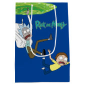 リックとモルティ™ |ポータルから落ちる ミディアムペーパーバッグ (裏面)