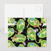 リックとモルティ™ |ポータルのパターンを介した落下 インビテーションポストカード (正面/裏面)