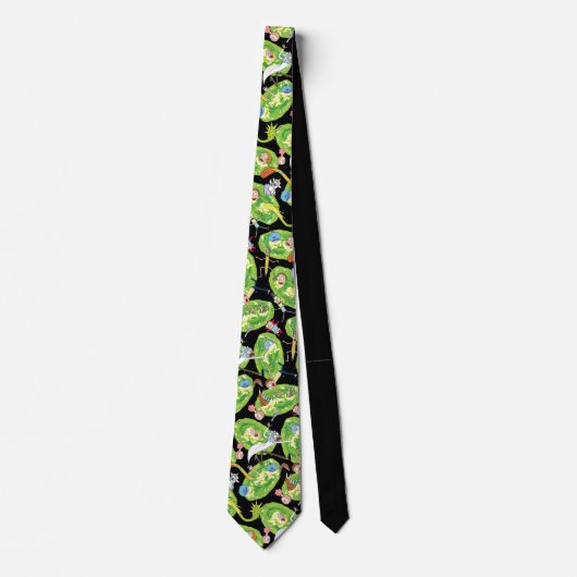 リックとモルティ™ |ポータルのパターンを介した落下 ネクタイ (正面)