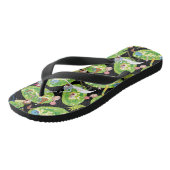 リックとモルティ™ |ポータルのパターンを介した落下 ビーチサンダル (アングル)