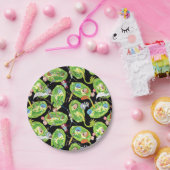 リックとモルティ™ |ポータルのパターンを介した落下 ペーパープレート (パーティー)