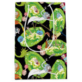 リックとモルティ™ |ポータルのパターンを介した落下 ミディアムペーパーバッグ (正面)