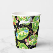 リックとモルティ™ |ポータルのパターンを介した落下 紙コップ (正面)