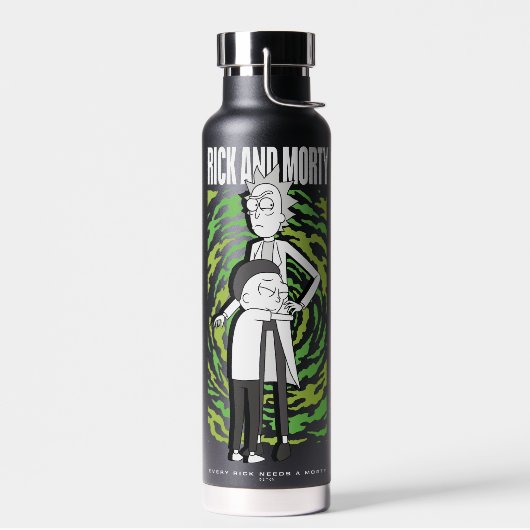 リックとモルティ™ | モーティハギングリック ウォーターボトル (左面)