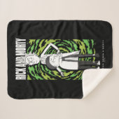 リックとモルティ™ | モーティハギングリック シェルパブランケット (正面(横))