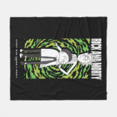 リックとモルティ™ | モーティハギングリック フリースブランケット (正面(横))