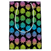 リックとモルティ™ |レインボーリック頭パターン ミディアムペーパーバッグ (正面)