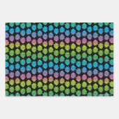 リックとモルティ™ |レインボーリック頭パターン ラッピングペーパーシート (正面2)