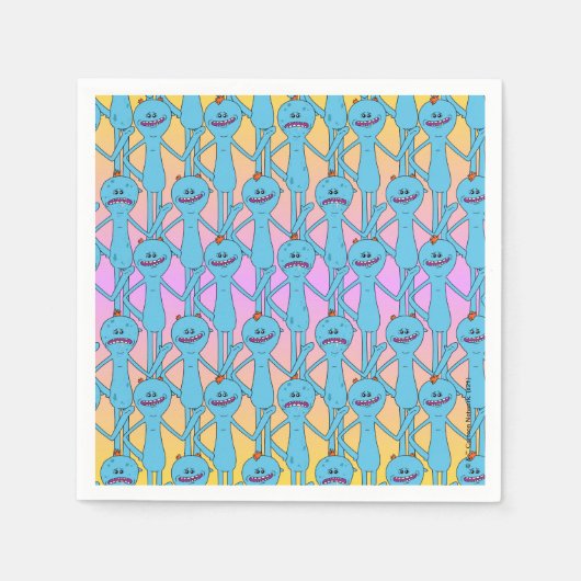 リックとモルティ™ |レインボー氏ミエシーズパターン スタンダードカクテルナプキン (正面)