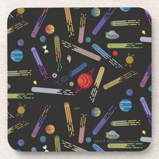 リックとモルティ™ |外部空間の彗星パターン コースター (正面)