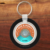 リックとモルティ™ |外部空間パッチパターン キーホルダー (正面)