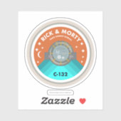 リックとモルティ™ |外部空間パッチパターン シール (シート)