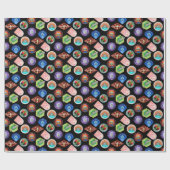 リックとモルティ™ |外部空間パッチパターン ラッピングペーパー (フラット)