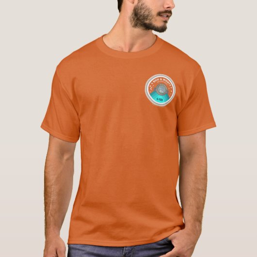 リックとモルティ™ |外部空間パッチパターン Tシャツ (正面)