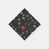 リックとモルティ™ |宇宙パターン スタンダードカクテルナプキン (角)