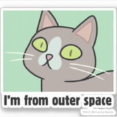 リックとモルティ™ |宇宙空間から シール (正面)