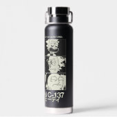 リックとモルティ™ | 寸法C-137 ウォーターボトル (背面)