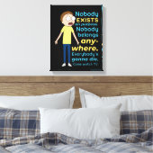 リックとモルティ™ |意図的に存在しない キャンバスプリント (インサイチュ (寝室))