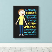 リックとモルティ™ |意図的に存在しない キャンバスプリント (インサイチュ (ウッドフロア))