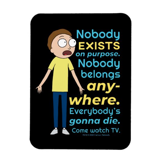 リックとモルティ™ |意図的に存在しない マグネット (縦)