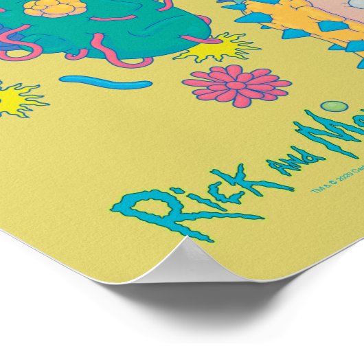 リックとモルティ™ |感染したスミス家族のパターン ポスター (角)