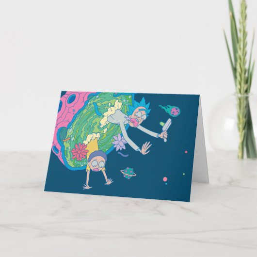 リックとモルティ™ |感染したポータルからの落下 カード (正面)