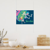 リックとモルティ™ |感染したポータルからの落下 ポスター (キッチン)