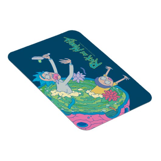 リックとモルティ™ |感染したポータルからの落下 マグネット (右側)