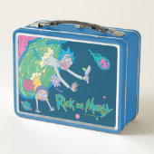 リックとモルティ™ |感染したポータルからの落下 メタルランチボックス (裏面)